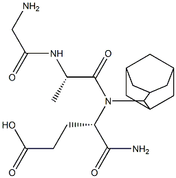 (adamant-2-yl)-glycyl-alanyl-isoglutamine Structure