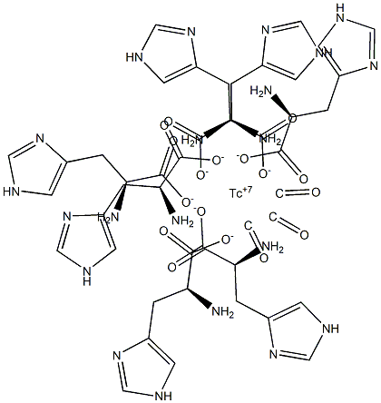 tricarbonylhistidinetechnetium(0) Structure