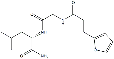 N-(3-(2-furyl)acryloyl)glycyl-leucinamide 구조식 이미지