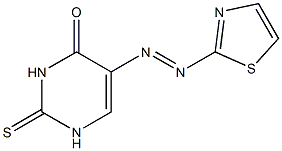 5-(2-thiazolylazo)thiouracil Structure