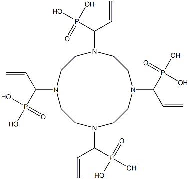 1,4,7,10-tetraazacyclododecane--1,4,7,10-tetrakis(methylene ethylphosphonic acid) 구조식 이미지