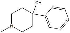 1-methyl-4-phenyl-4-hydroxypiperidine Structure