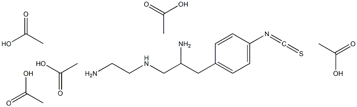 6-(4-isothiocyanatobenzyl)-diethylenetriamine pentaacetic acid 구조식 이미지