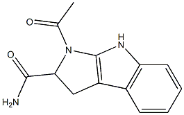 1-acetyl-2,3-dihydropyrrolo(2,3-b)indole-2-carboxamide 구조식 이미지