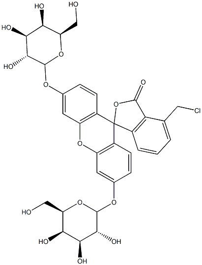 chloromethylfluorescein digalactopyranoside Structure