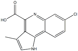 7-chloro-3-methyl-1H-pyrrolo(3,2-c)quinoline-4-carboxylic acid Structure