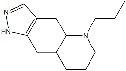4,4a,5,6,7,8,8a,9-octahydro-5-propyl-1H-pyrzolo(3,4-g)quinoline Structure
