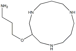 3-(3-aminopropoxy)-1,5,9-triazacyclododecane 구조식 이미지