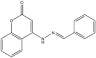 4-benzylidenehydrazinocoumarin Structure