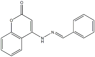 4-benzylidenehydrazinocoumarin 구조식 이미지