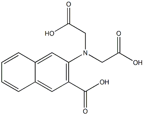 3-carboxy-2-naphthylamine-N,N-diacetic acid Structure