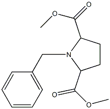 N-benzyl-2,5-bis(methoxycarbonyl)pyrrolidine Structure