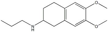 N-propyl-6,7-dimethoxy-2-aminotetralin 구조식 이미지