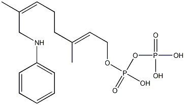 8-anilinogeranyl pyrophosphate 구조식 이미지