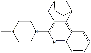 6-(4-methyl-1-piperazinyl)--7,8,9,10-tetrahydro-8,10-ethanophenanthridine 구조식 이미지