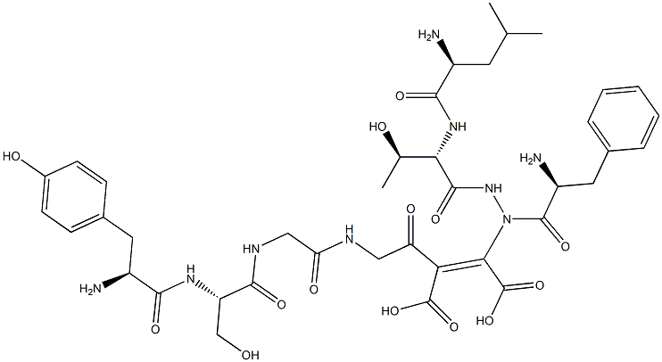 tyrosyl-seryl-glycyl-phenylalanyl--leucyl-threoninamidoamino-glycyl-maleic acid Structure