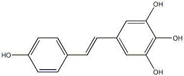 3,4,5,4'-tetrahydroxystilbene Structure