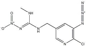 N-(5-azido-6-chloropyridin-3-ylmethyl)-N'-methyl-N''-nitroguanidine Structure