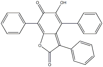 5-hydroxy-3,4,7-triphenyl-2,6-benzofurandione 구조식 이미지