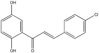 2',5'-dihydroxy-4-chlorochalcone 구조식 이미지