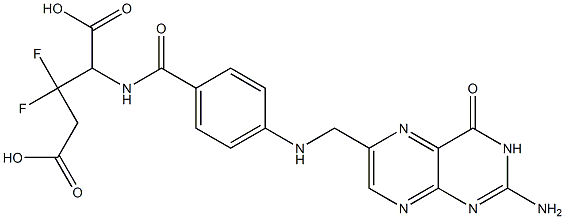 beta,beta-difluorofolic acid 구조식 이미지