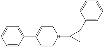 4-phenyl-1-(2-phenylcyclopropyl)-1,2,3,6-tetrahydropyridine 구조식 이미지