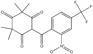 2-(2-nitro-4-(trifluoromethyl)benzoyl)-4,4,6,6-tetramethylcyclohexane-1,3,5-trione Structure