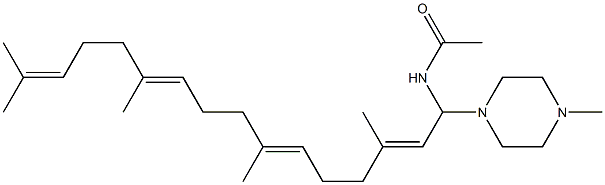 N'-methylpiperazinylgeranylgeranyl acetamide 구조식 이미지