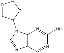 9-(1,3-dioxolan-4-yl)-2-aminopurine 구조식 이미지