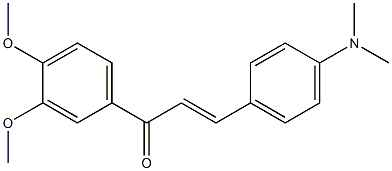 4-dimethylamino-3',4'-dimethoxychalcone 구조식 이미지