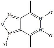 4,7-dimethyl-1,2,5-oxadiazolo-(3,4-d)pyridazine 1,5,6-trioxide Structure