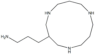 3-(3-aminopropyl)-1,5,9-triazacyclododecane 구조식 이미지