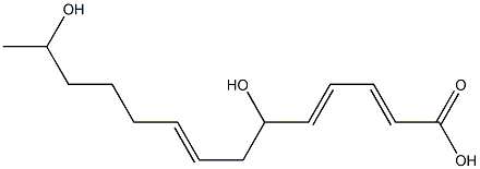 6,13-dihydroxytetradeca-2,4,8-trienoic acid Structure