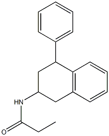 4-phenyl-2-propionamidotetraline 구조식 이미지