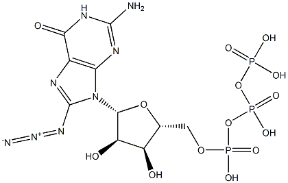 8-azidoguanosine triphosphate Structure
