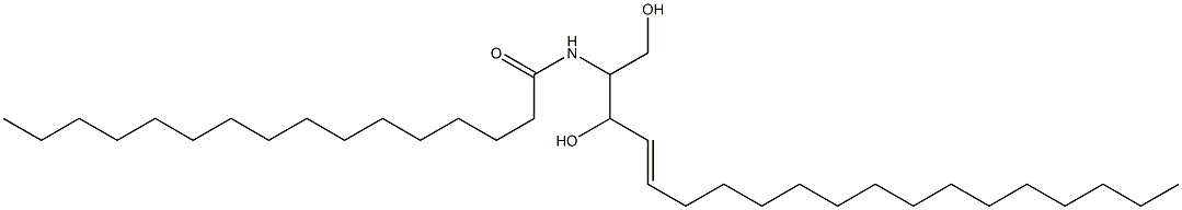 1,3-dihydroxy-2-((hexadecanoyl)amino)nonadeca-4-ene 구조식 이미지