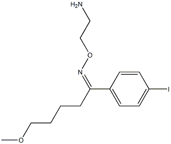 4'-iodo-5-methoxyvalerophenone-O-(2-aminoethyl)oxime 구조식 이미지