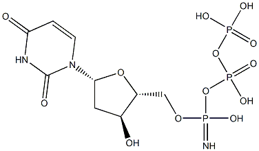 2'-deoxyuridine 5'-imidotriphosphate Structure