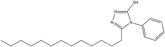 4-phenyl-5-tridecyl-4H-1,2,4-triazole-3-thiol Structure