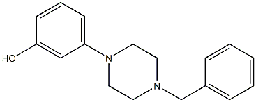 4-benzyl-1-(3-hydroxyphenyl)piperzine Structure