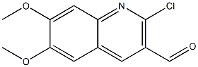 2-chloro-6,7-dimethoxy-3-quinolinecarboxaldehyde Structure