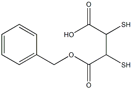 monobenzyl 2,3-dimercaptosuccinate Structure