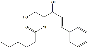 2-(hexanoylamino)-5-phenylpent-4-ene-1,3-diol 구조식 이미지