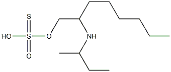 2-((1-methylpropyl)amino)-1-octanethiosulfuric acid 구조식 이미지