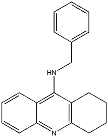 1,2,3,4-tetrahydro-N-(phenyl-methyl)-9-acridinamine 구조식 이미지