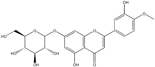 HESPERETIN7-GLUCOSIDE Structure