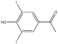 4'-HYDROXY-3',5'-DIIODOACETOPHENONE Structure