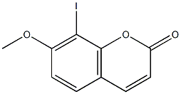 8-IODO-7-METHOXYCOUMARIN 구조식 이미지