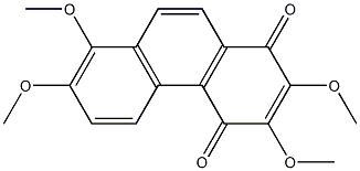 2,3,7,8-TETRAMETHOXY-1,4-PHENANTHRENEQUINONE Structure