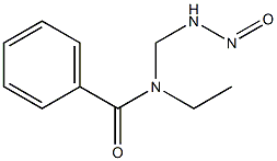 N-ETHYL-N-BENZOYLAMINOMETHYLNITROSAMINE Structure